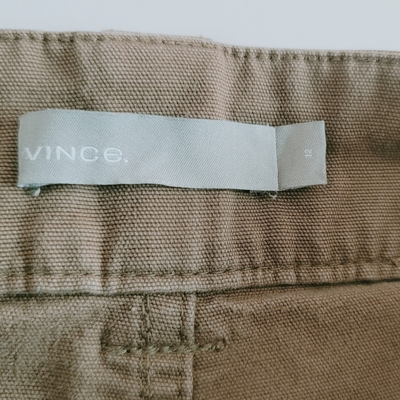 Vince Green / Brown High-Rise Utility Cropped Cargo Pants - Picture 7 of 14